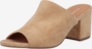 Bianco Mules 'Cate' in Brown: front