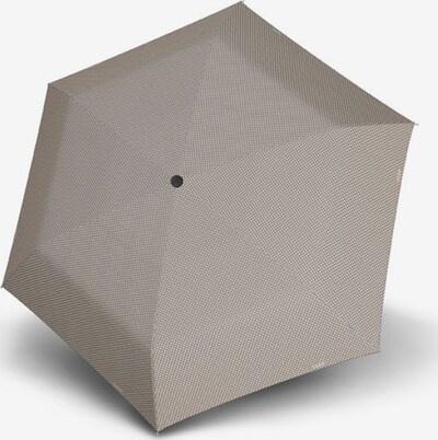 Doppler Regenschirm 'Carbonsteel Mini Slim' in hellgrau / weiß, Produktansicht