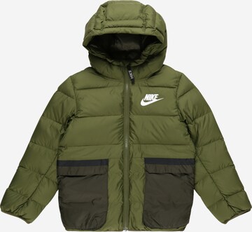 Nike Sportswear Winter Jacket in Green: front