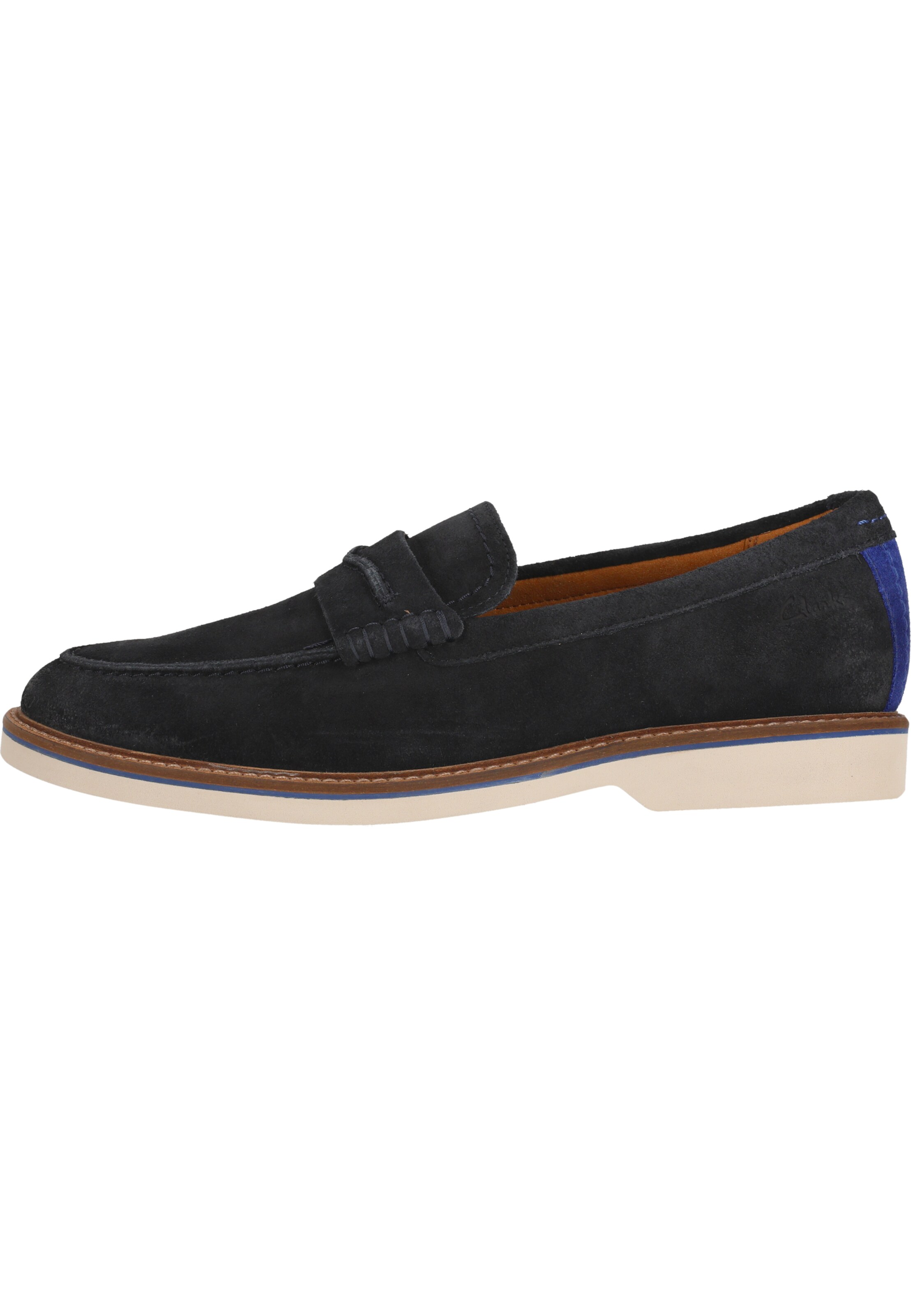 CLARKS Loafer 'Atticus' in Blau