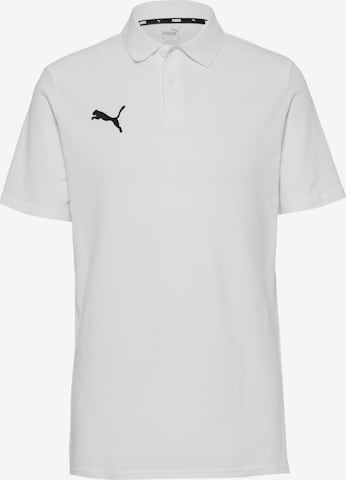 PUMA Poloshirt 'TeamGoal' in Weiß: Vorderseite