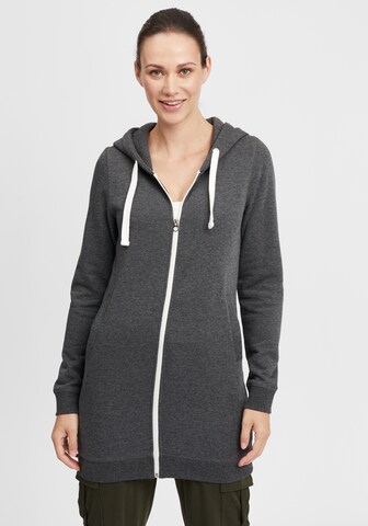 Oxmo Sweatjacke 'Olinda' in Grau: Vorderseite