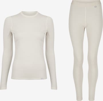 DANISH ENDURANCE Basislaag 'Merino Baselayer' in Wit: voorkant