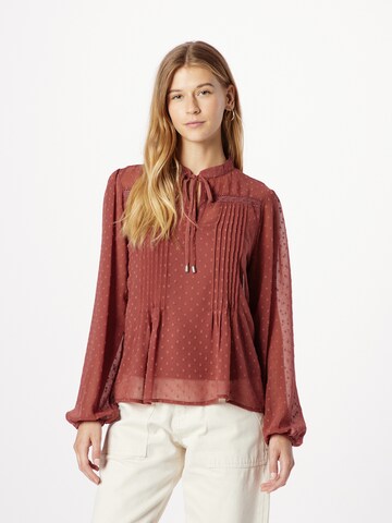 ABOUT YOU Blouse 'Agnes' in Oranje: voorkant