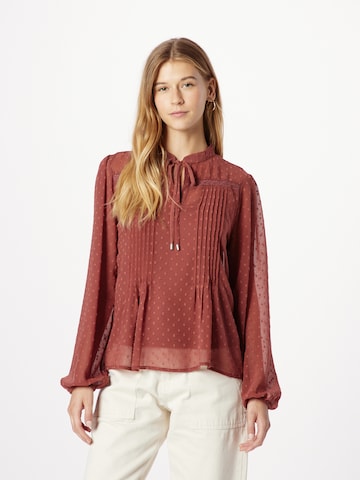 Camicia da donna 'Agnes' di ABOUT YOU in arancione: frontale