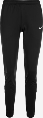 NIKE Regular Workout Pants in Black: front