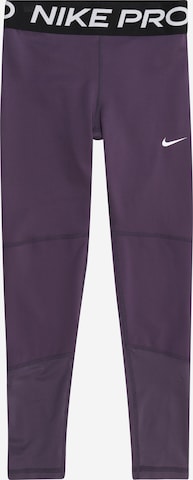 Pantalon de sport 'Pro' NIKE en violet : devant