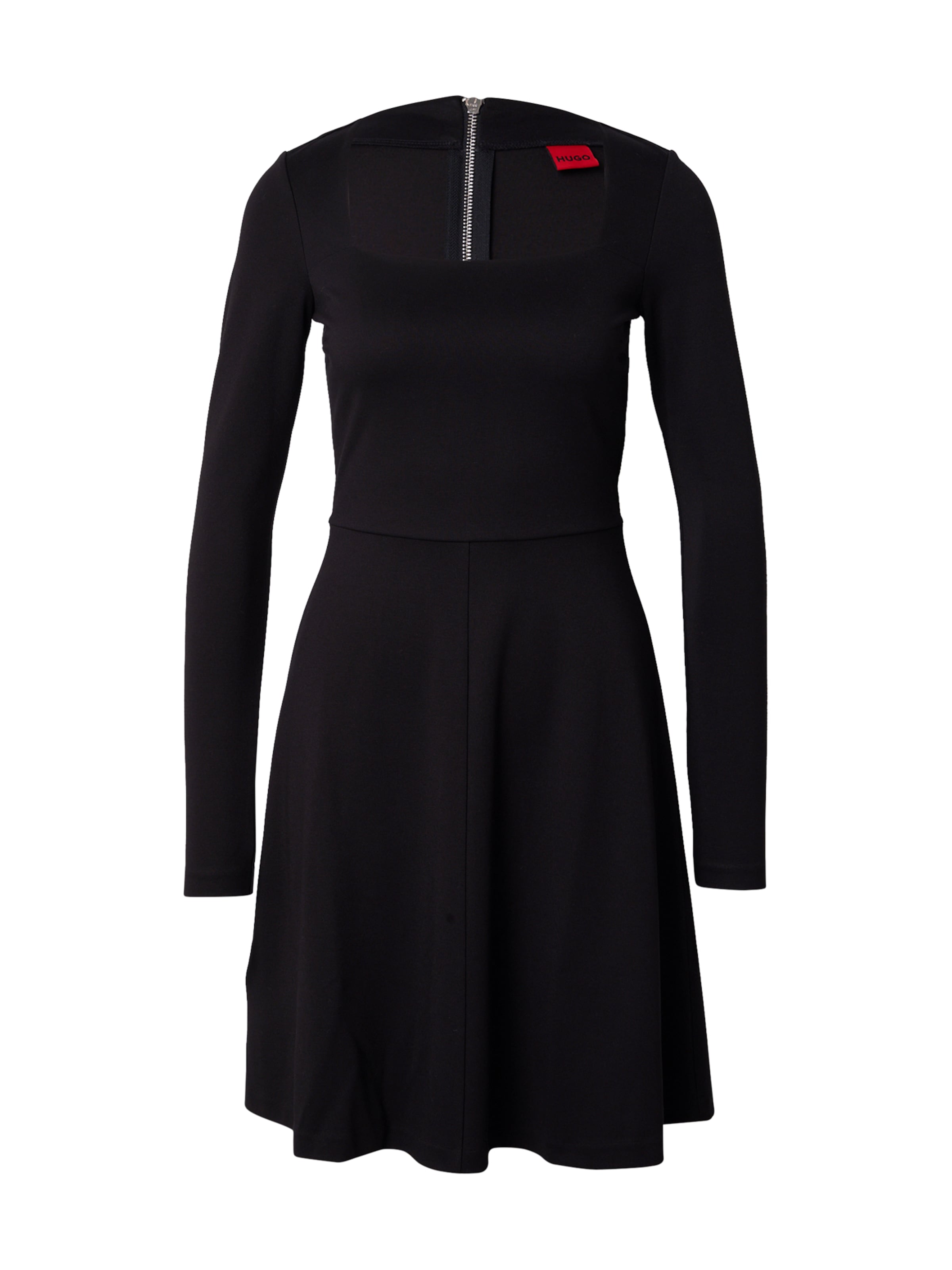 HUGO Φόρεμα 'Noquette' σε μαύρο: μπροστά