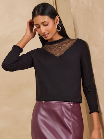 juoda love & roses Megztinis