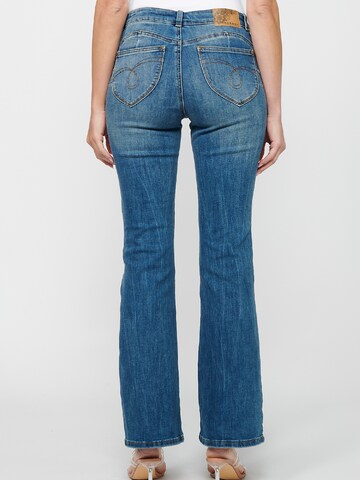 KOROSHI Flared Jeans in Blauw