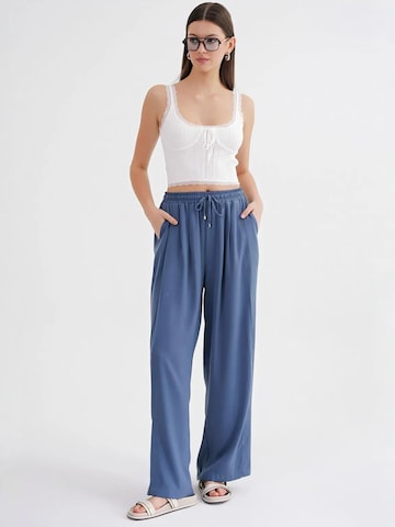 Wide Leg Pantalon MixRay en bleu : devant