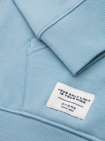 Sweat-shirt Ombre en bleu
