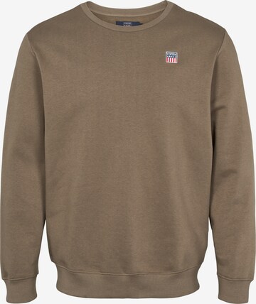 VINSON Pullover 'Jerry' in Braun: Vorderseite