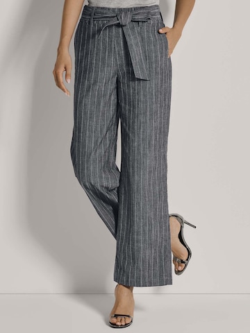 MADELEINE Wide Leg Hose in Blau: Vorderseite