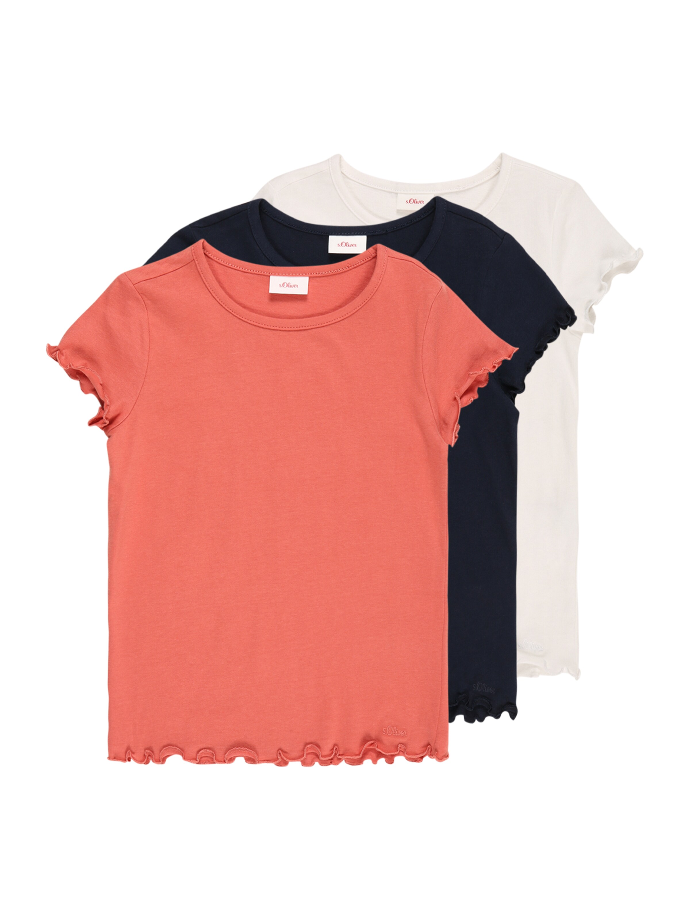 Kinder Kids (Gr. 92-140) s.Oliver T-Shirt in Nachtblau, Orange, Weiß - HH23877 Kinder Kids (Gr. 92-140) s.Oliver T-Shirt in Nachtblau, Orange, Weiß - HH23877