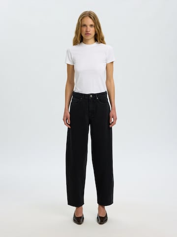 SELECTED Barrel Jeans 'SLWBARREL BEA-KORI' in Black