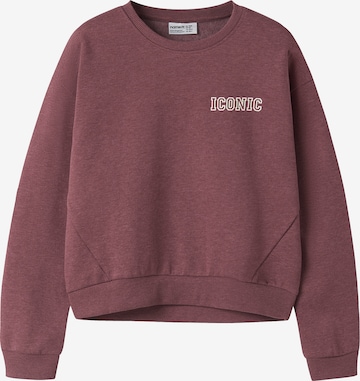 NAME IT - Sweatshirt 'NKFVIMA' em roxo: frente