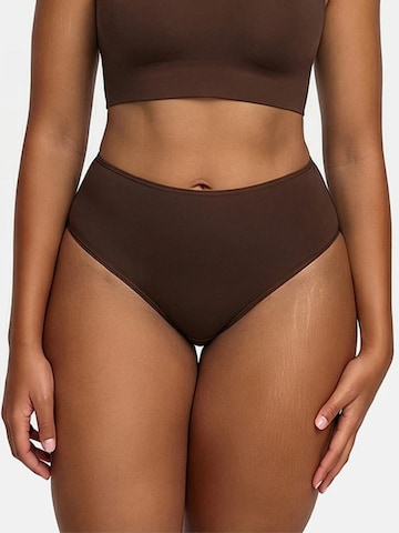 cfab (formerly creamy fabrics) Trosa 'Hight-Waist Tanga' i brun: framsida