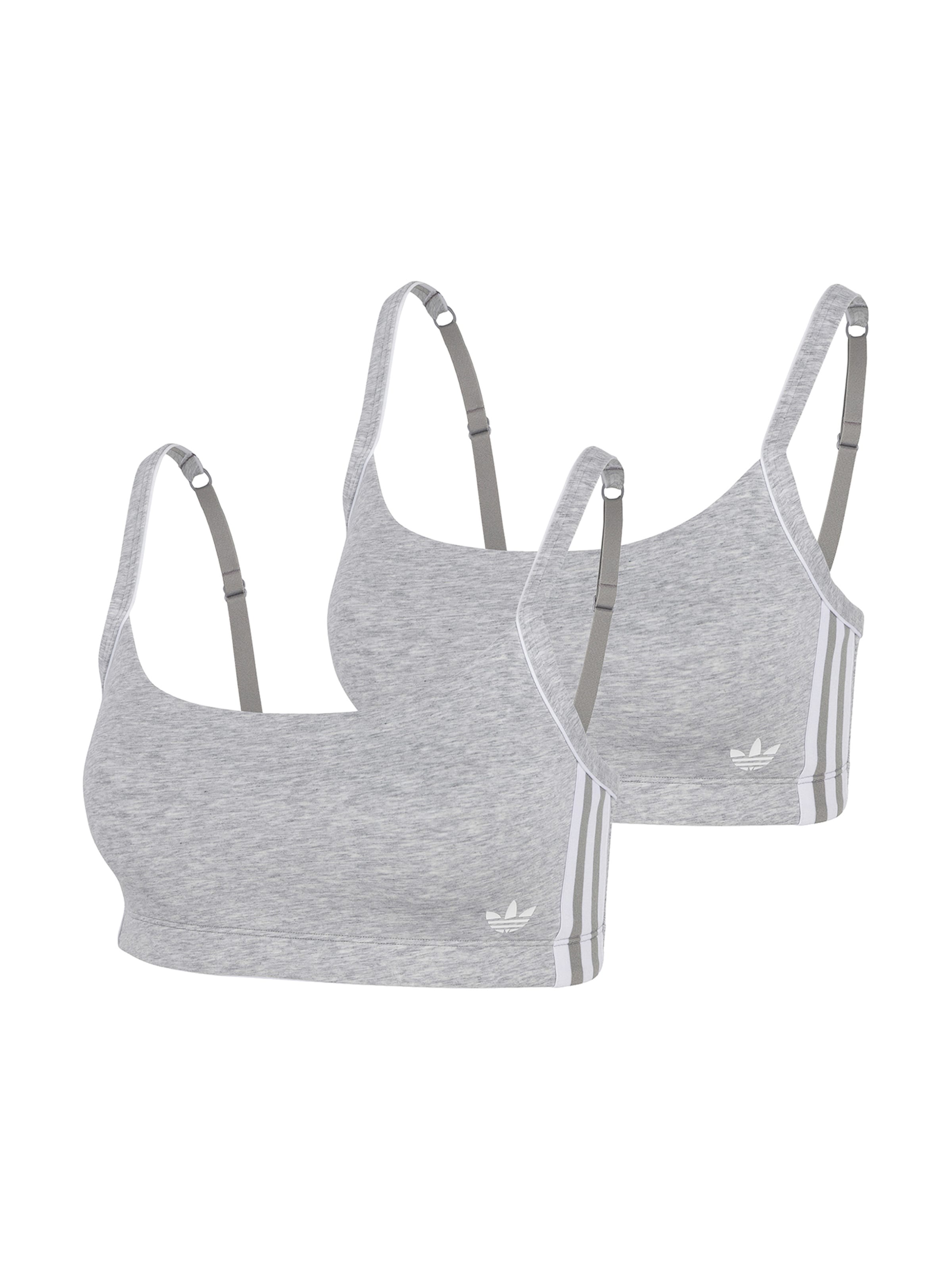 Bustier Soutien-gorge ' Adicolor Comfort Flex ' ADIDAS ORIGINALS en gris : devant