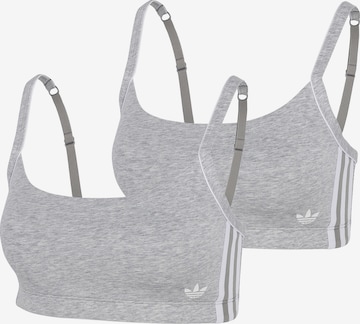 Soutien-gorge ' Adicolor Comfort Flex ' ADIDAS ORIGINALS en gris : devant