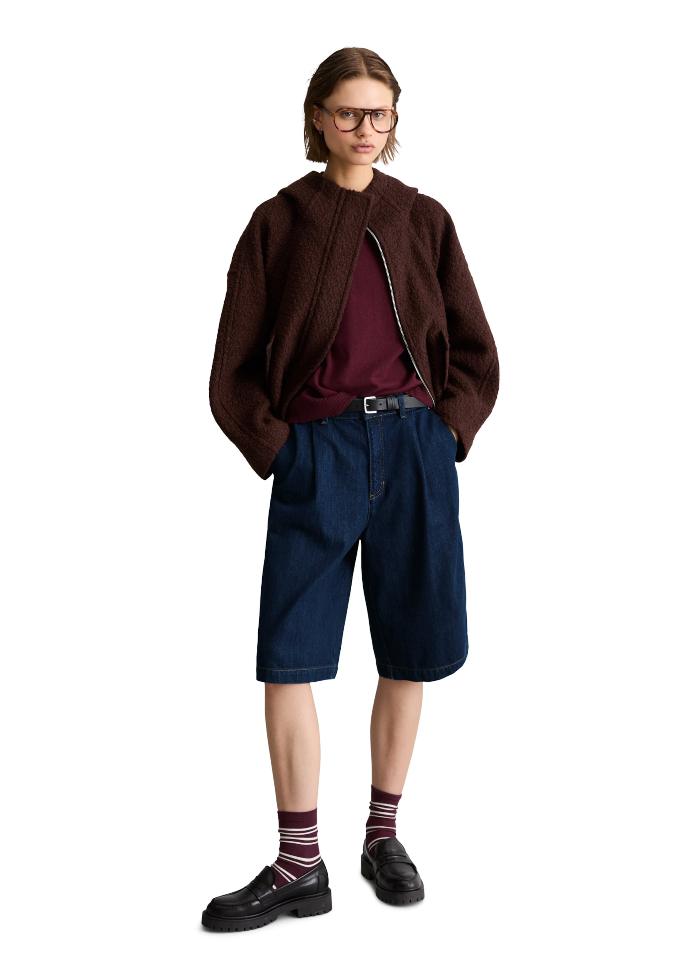 Marc O'Polo DENIM Tussenjas in Bruin: voorkant