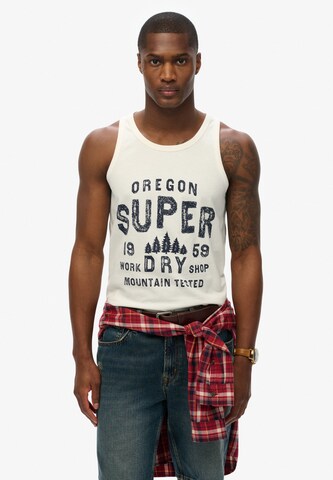 Superdry Shirt in Beige: voorkant