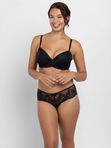 Bustier Soutien-gorge 'DEMI' Dorina en noir : devant