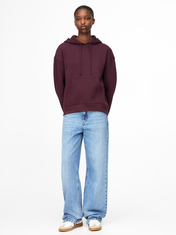 Sweat-shirt Pull&Bear en rouge