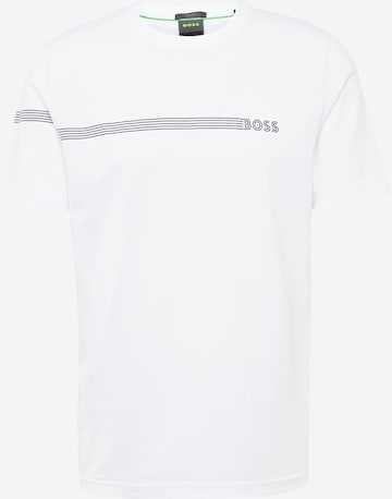 T-Shirt BOSS Green en blanc : devant