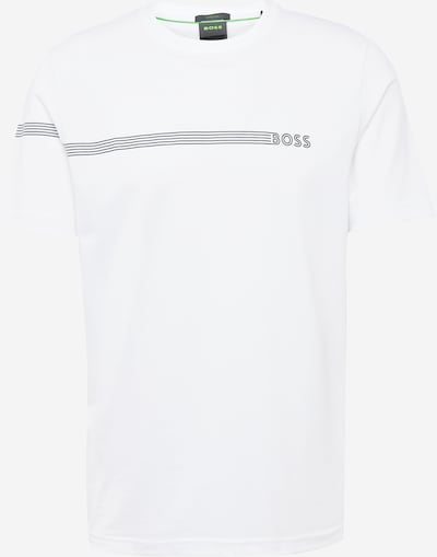 BOSS Green Camiseta en negro / blanco, Vista del producto