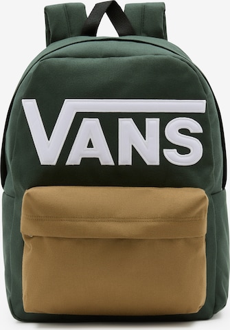 VANS - Mochila 'Old School' em verde: frente