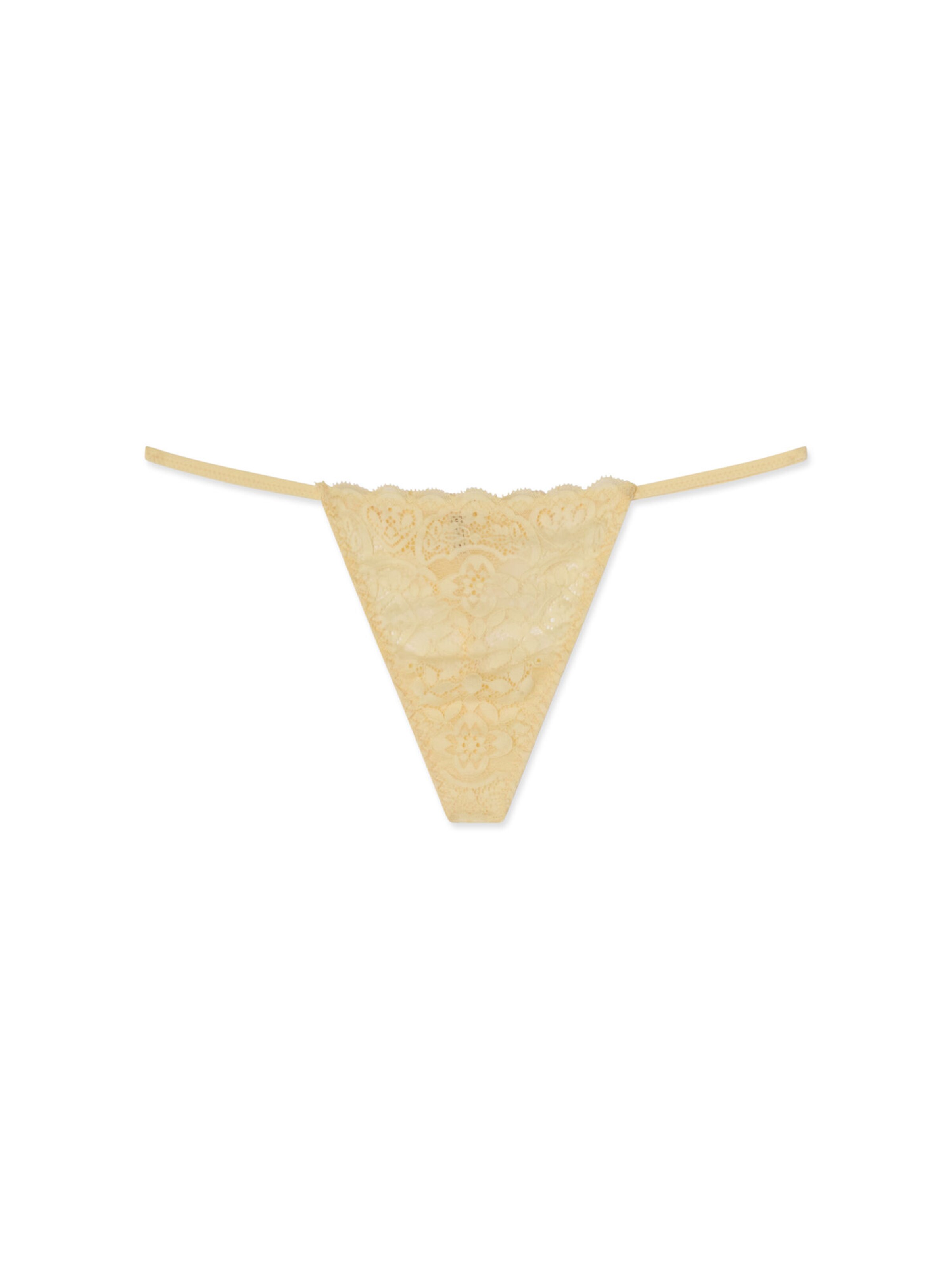 INTIMISSIMI Thong in Yellow: front