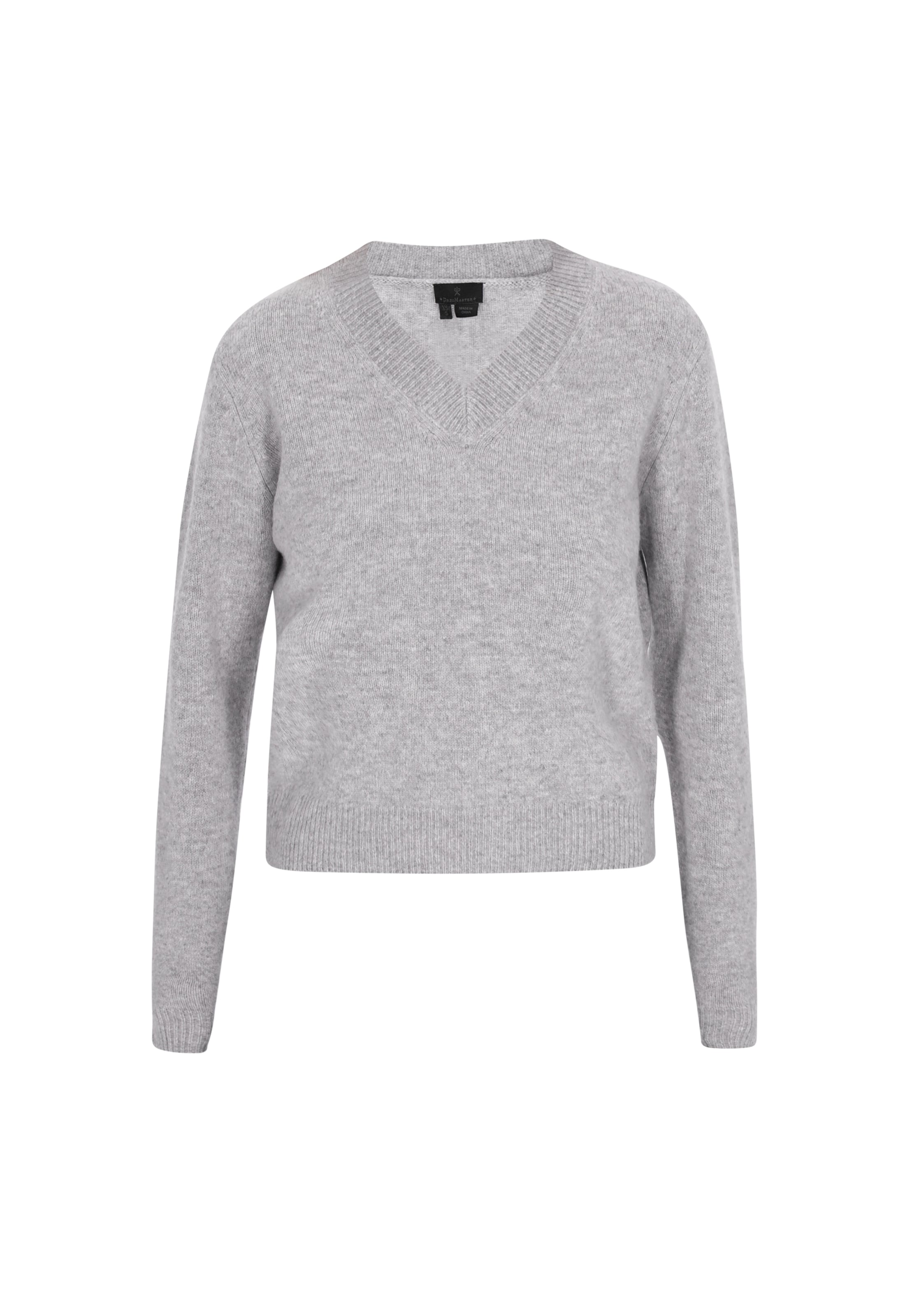 pelēks DreiMaster Klassik Džemperis 'Classic': no priekšpuses