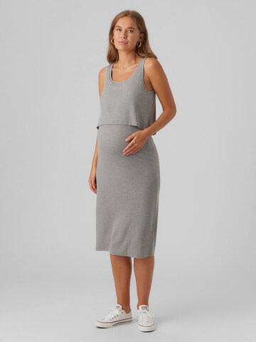MAMALICIOUS Dress 'BRYNNA JUNE' in Grey: front