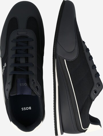 BOSS Black Platform trainers 'Rusham_Lowp_pume' in Blue