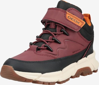 GEOX Stiefelette in 30 in bordeaux / schwarz, Produktansicht