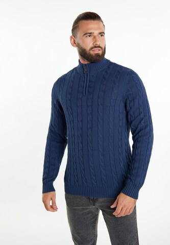 Pull-over DreiMaster Vintage en bleu : devant