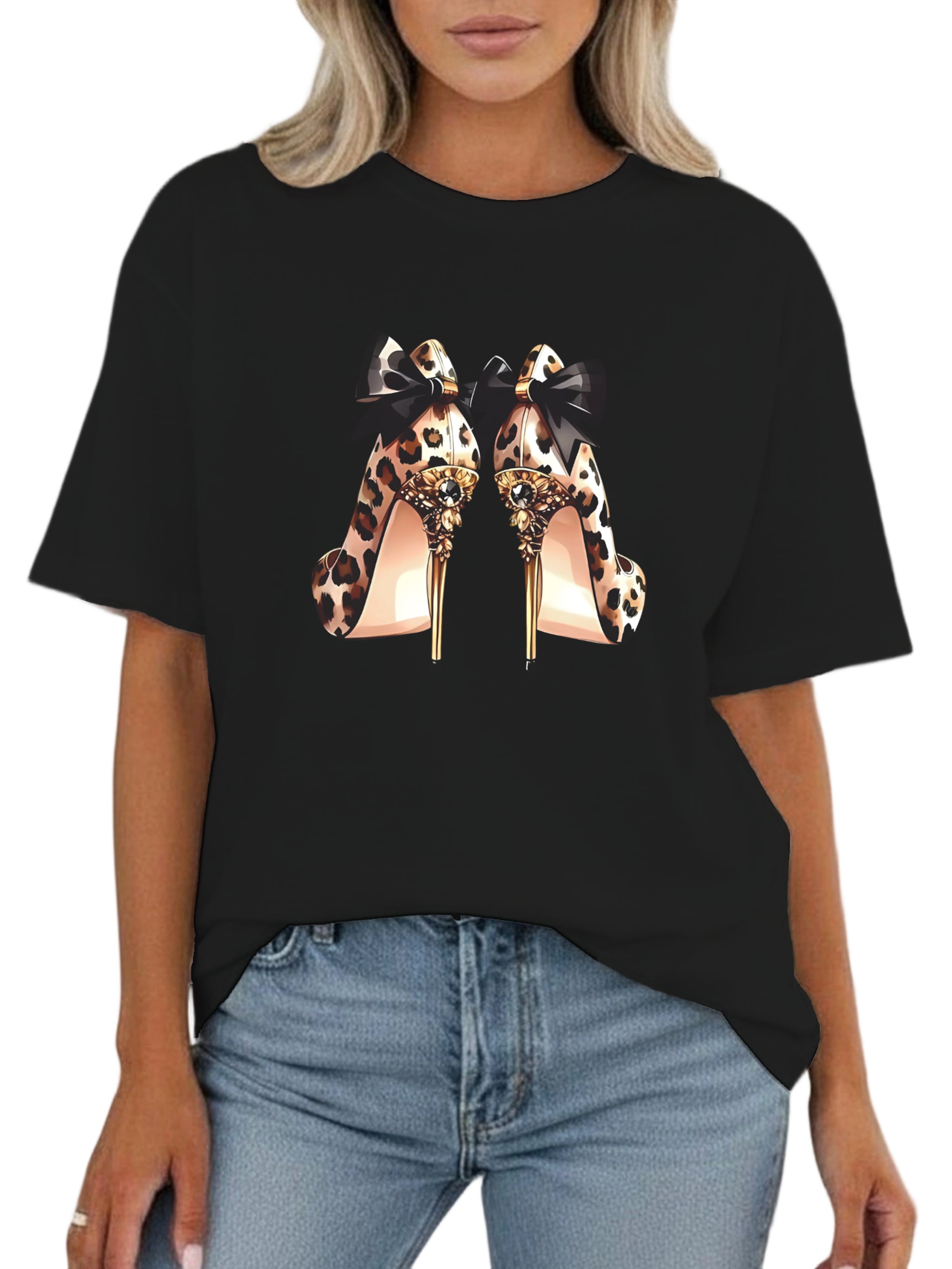 T-shirt GORHEY en noir : devant