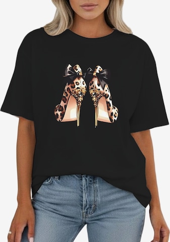 T-shirt GORHEY en noir : devant