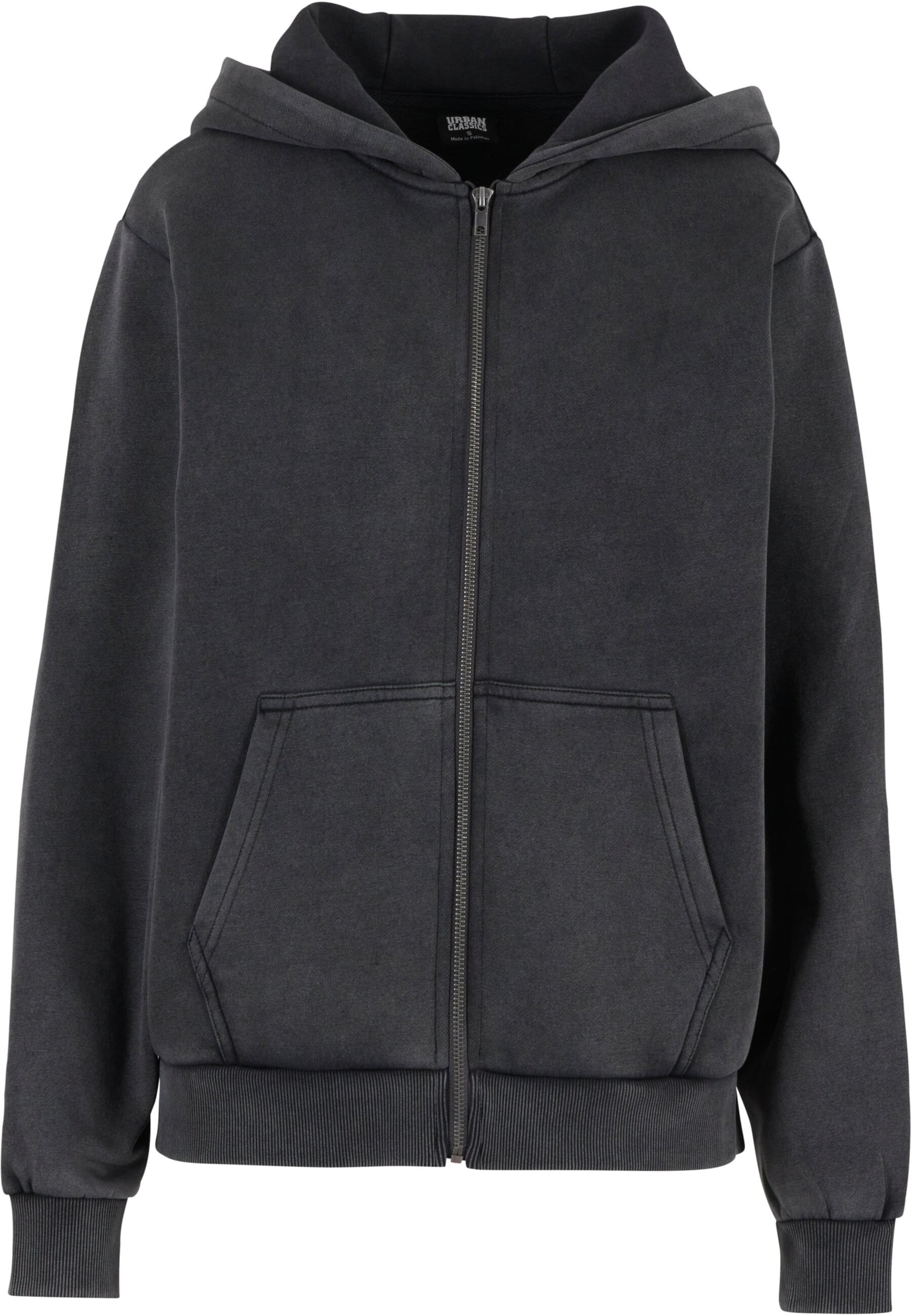 Urban Classics Ζακέτα φούτερ σε γκρι: μπροστά