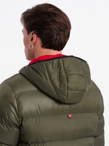 Veste d’hiver 'OM-JAHP-0145' Ombre en vert