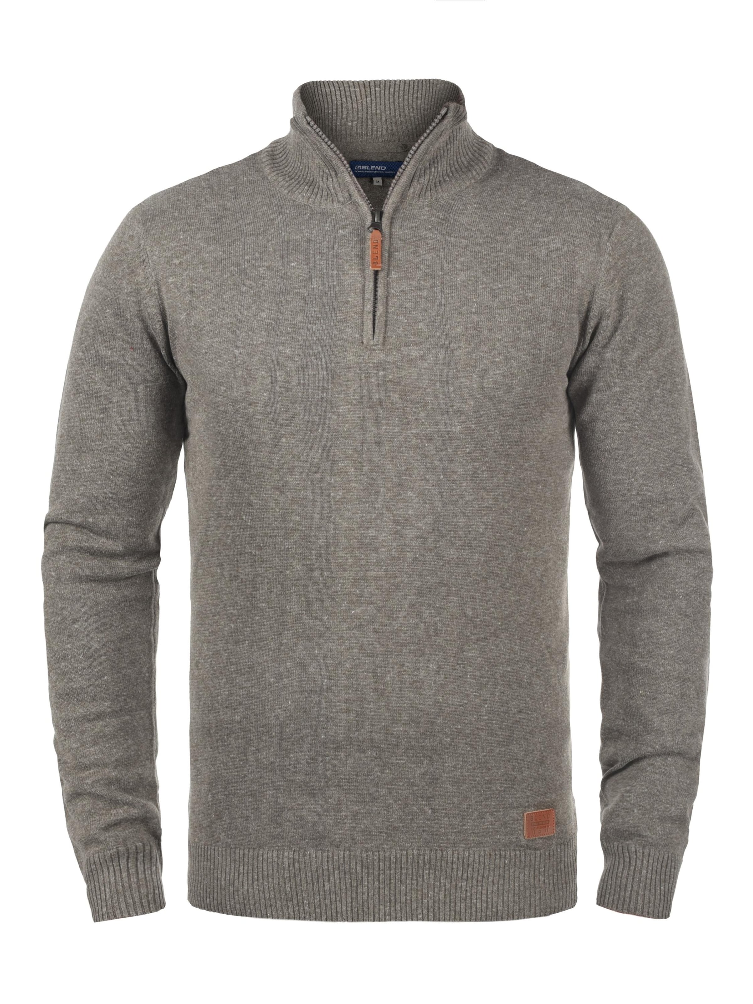 BLEND - Pullover 'Robin' em cinzento: frente