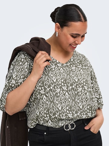 ONLY Carmakoma Blouse 'CARVIWI' in Green