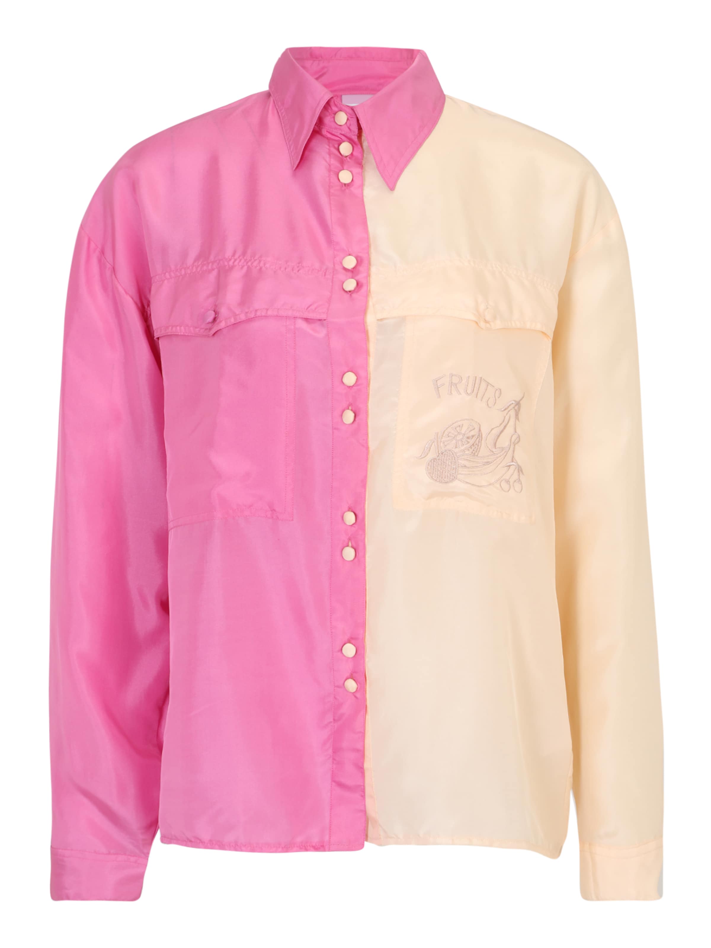 NONOI Studio Blúzka 'Colorblocking' - Béžová: predná strana