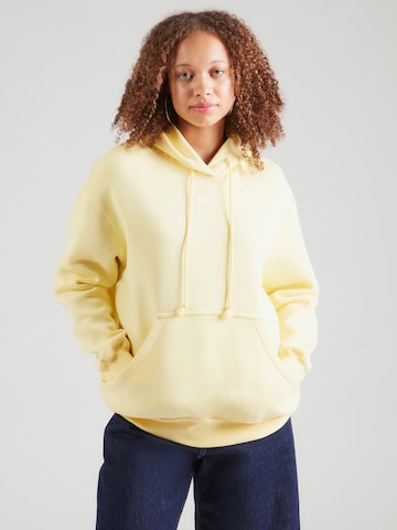 Sweat-shirt 'Phoenix Fleece' Nike Sportswear en jaune : devant
