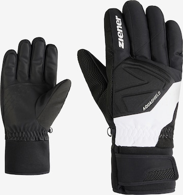 ZIENER Sporthandschuhe 'Gatis' in Schwarz: Vorderseite