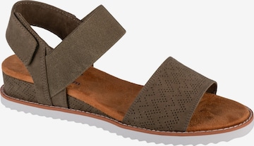 SKECHERS Sandaal 'Skechers Desert Kiss' in Groen: voorkant