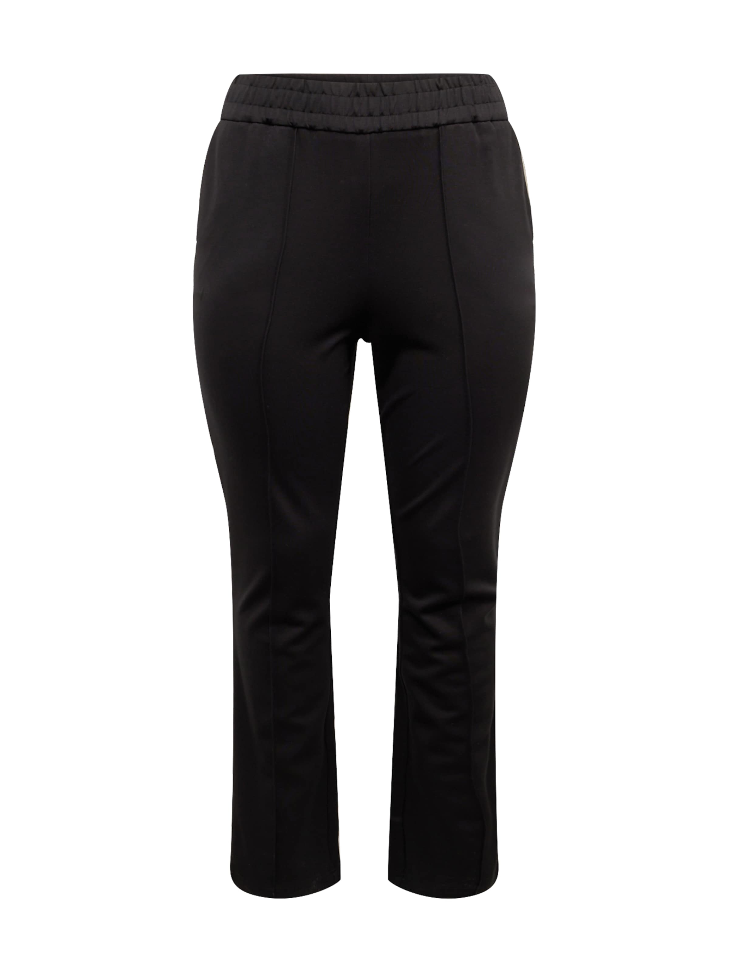 ONLY Carmakoma Loosefit Παντελόνι 'Goldtrash-Suki' σε μαύρο: μπροστά