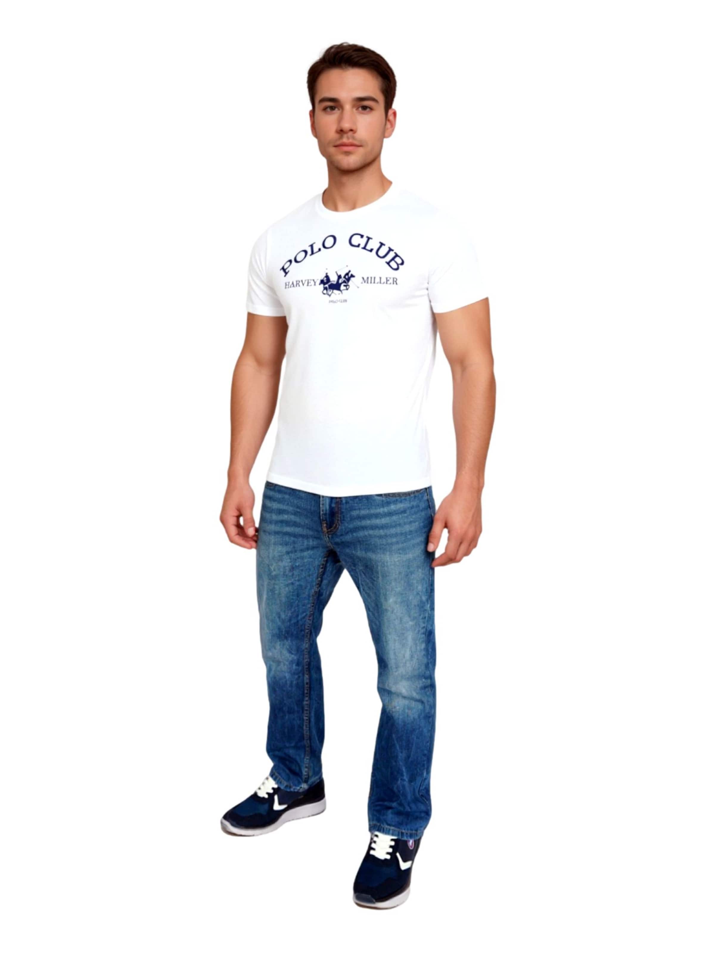 HARVEY MILLER Тениска 'Club' в бяло