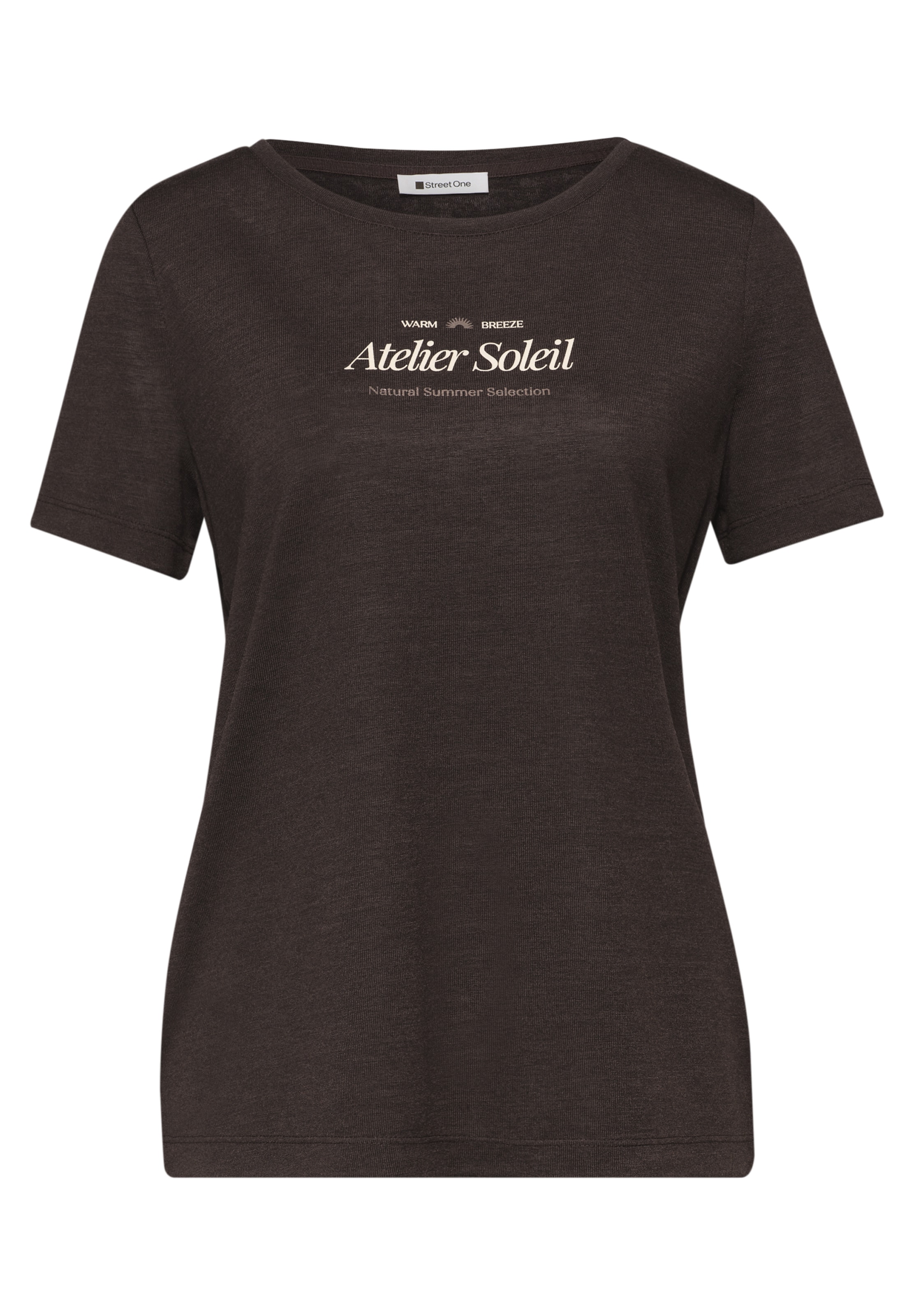 STREET ONE Shirt in Brown: front